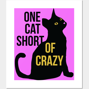 One cat short of CRAZY cat lady Posters and Art